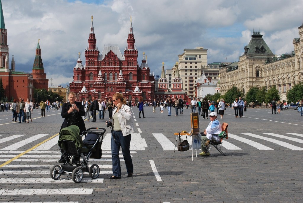Visiting Moscow's Red Square at the end of Viking River cruise along the Russian waterways.