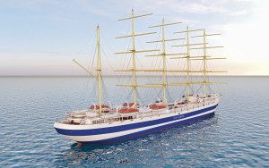 A rendering of the new build to be. Photo Credit: Star Clippers