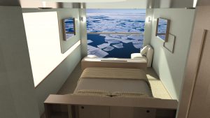 A cabin on the proposed Ulysseas