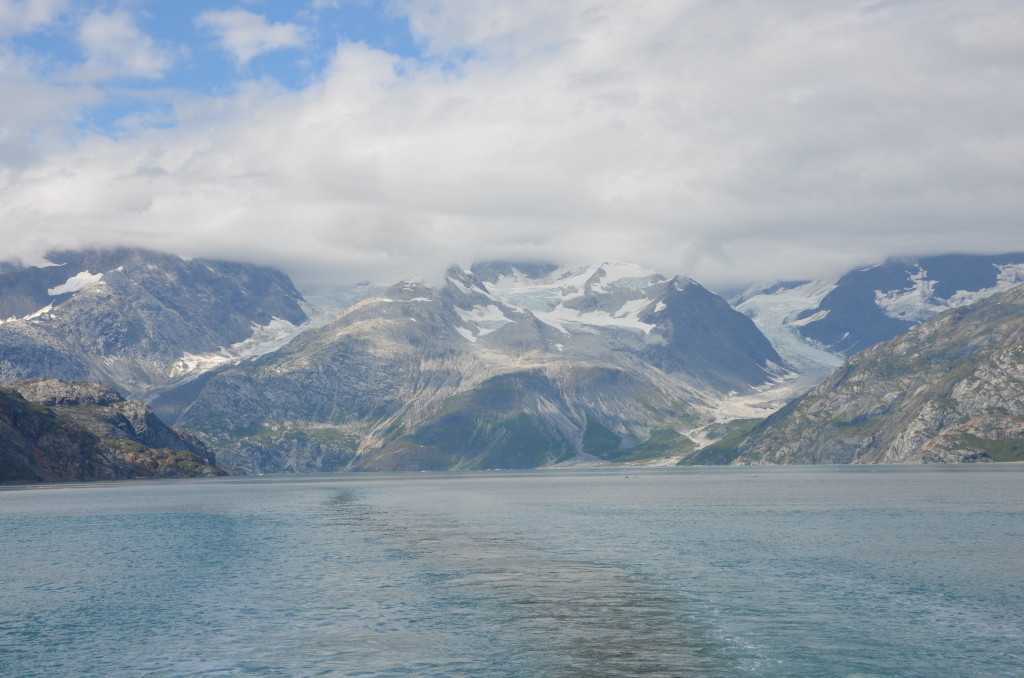 Alaska's majestic mountain scenery is best seen from a small ship, not from a towering floating block of flats. * Photo: Ted Scull 