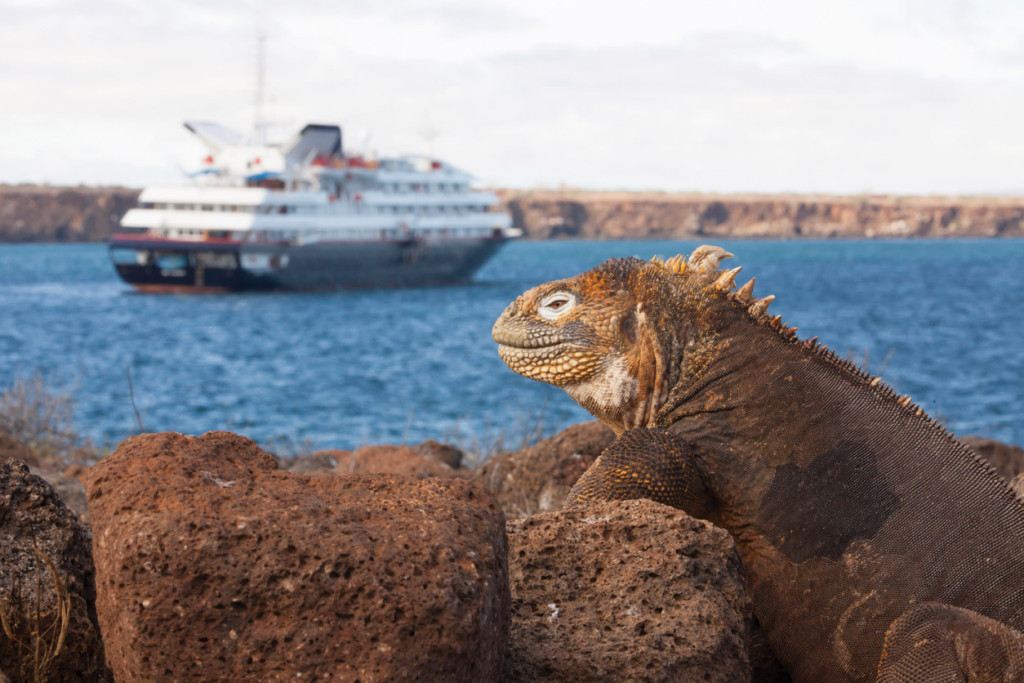Silver Galapagos gets this close to shore. * Photo: Silversea Cruises