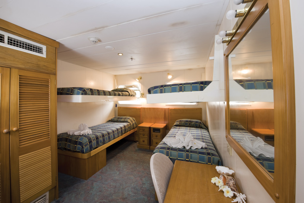 A quad cabin, ideal for family cruising. * Photo: Captain Cook Cruises