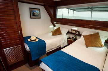 A Letty cabin with twin beds. * Photo: Ecoventura