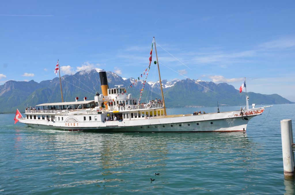1907-built Vevey in Montreux, Lac Léman. * Photo: Ted Scull