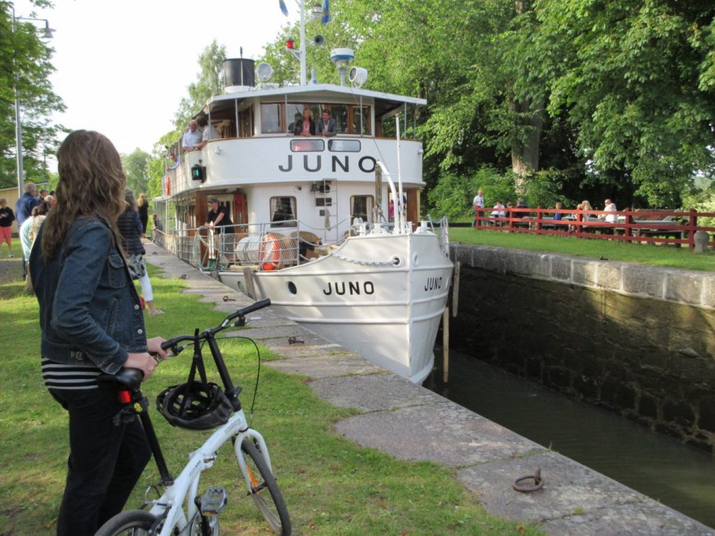 Bicycling along Sweden's Gota Canal