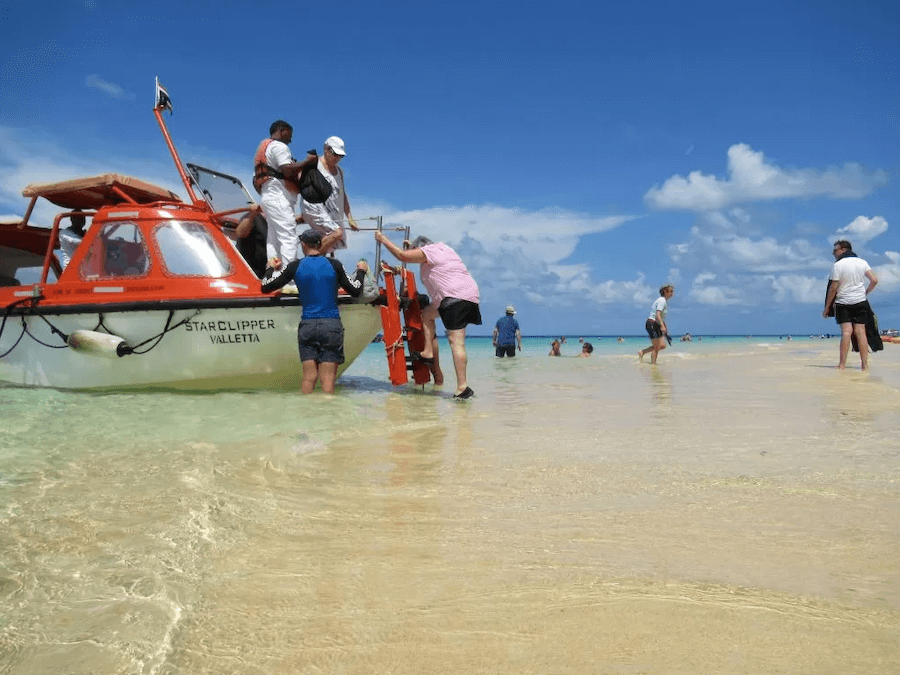 Star Clippers in Thailand often require wet landings