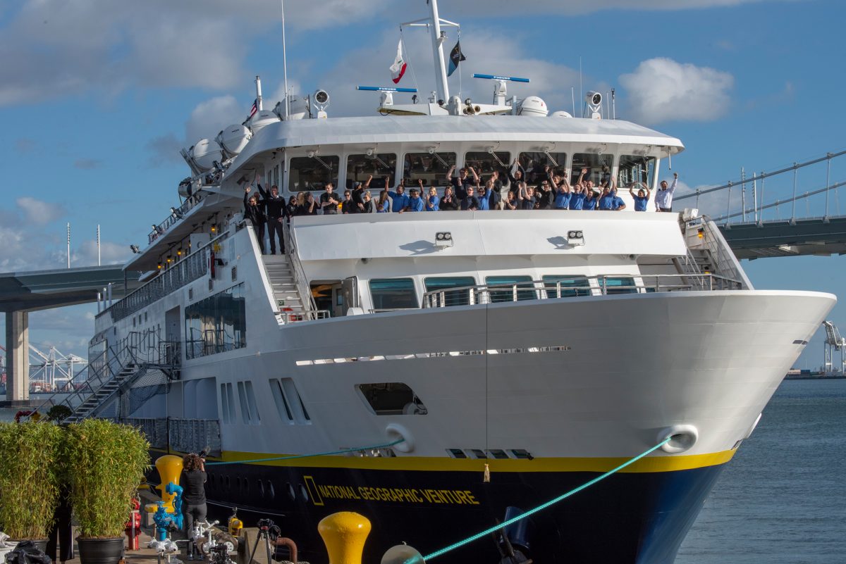 QuirkyCruise News: Lindblad Christens New Coastal Ship National Geographic Venture