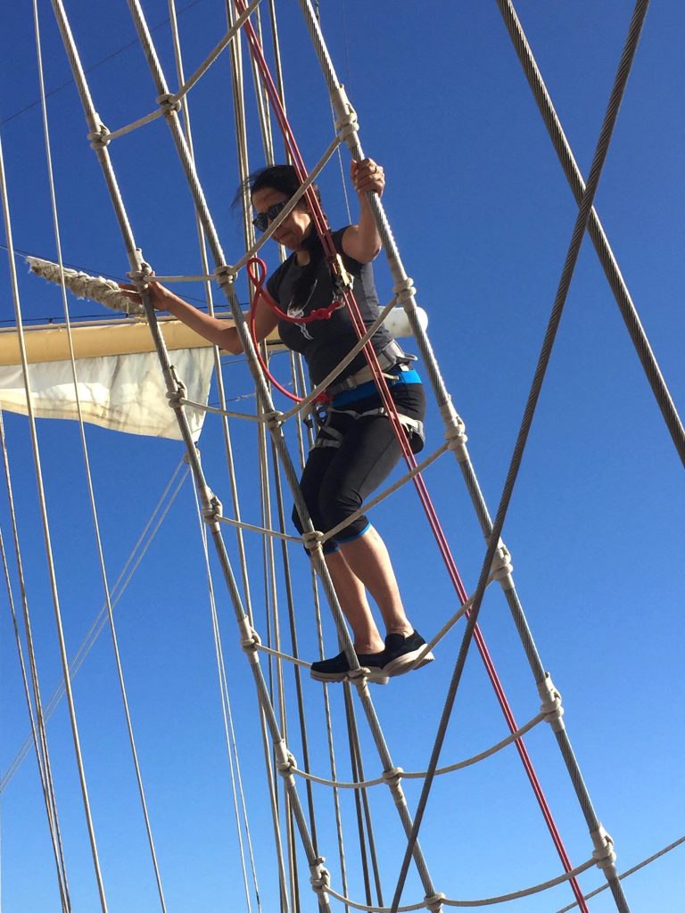 CC on the ropes Royal Clipper 1