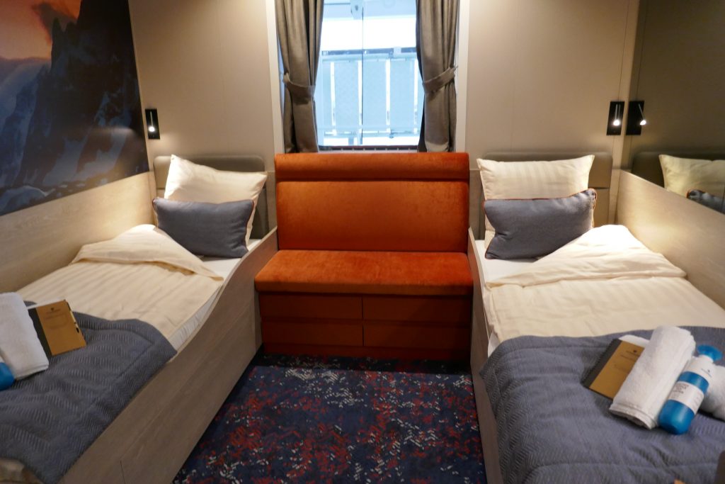 Twin cabin aboard the Hondius