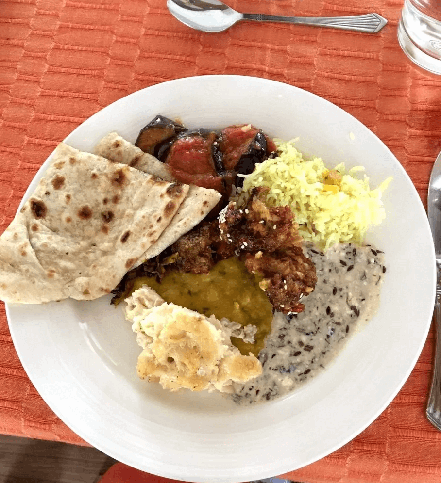 Brahmaputra River Cruise serves local Indian fare