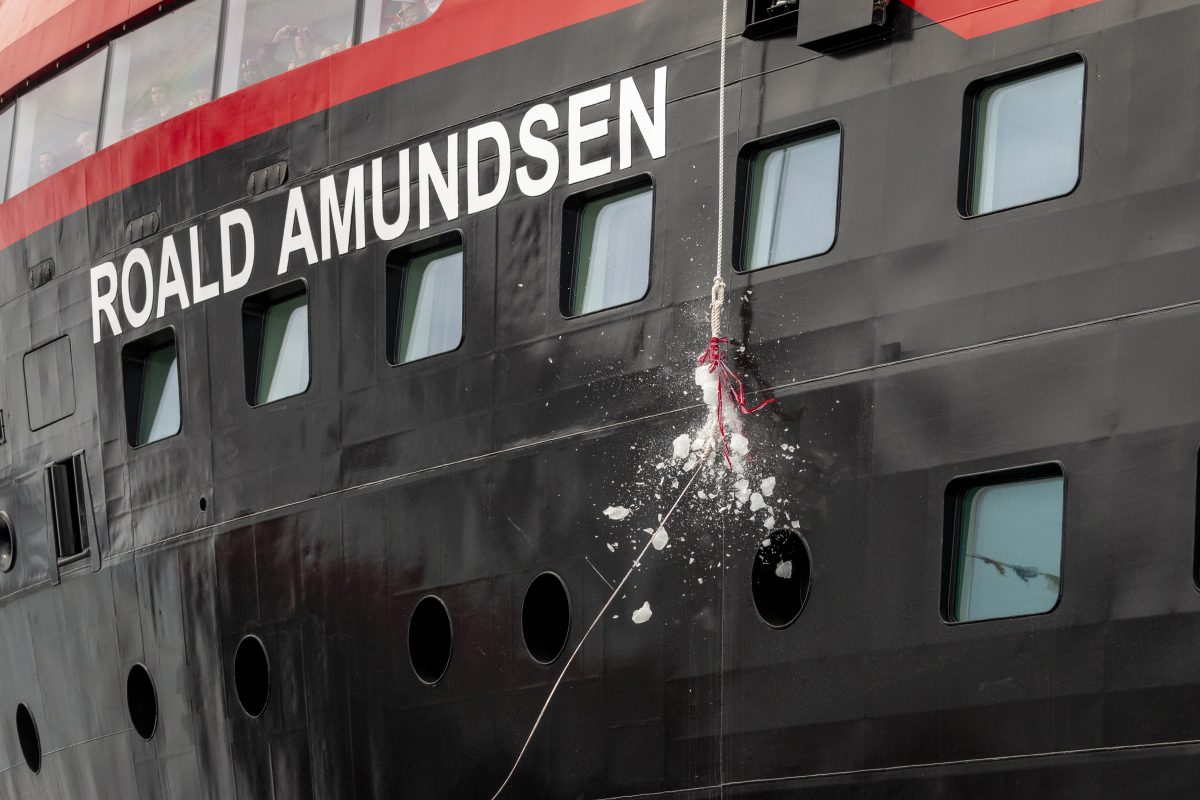 Hurtigruten’s Roald Amundsen First Ship Named In Antarctica