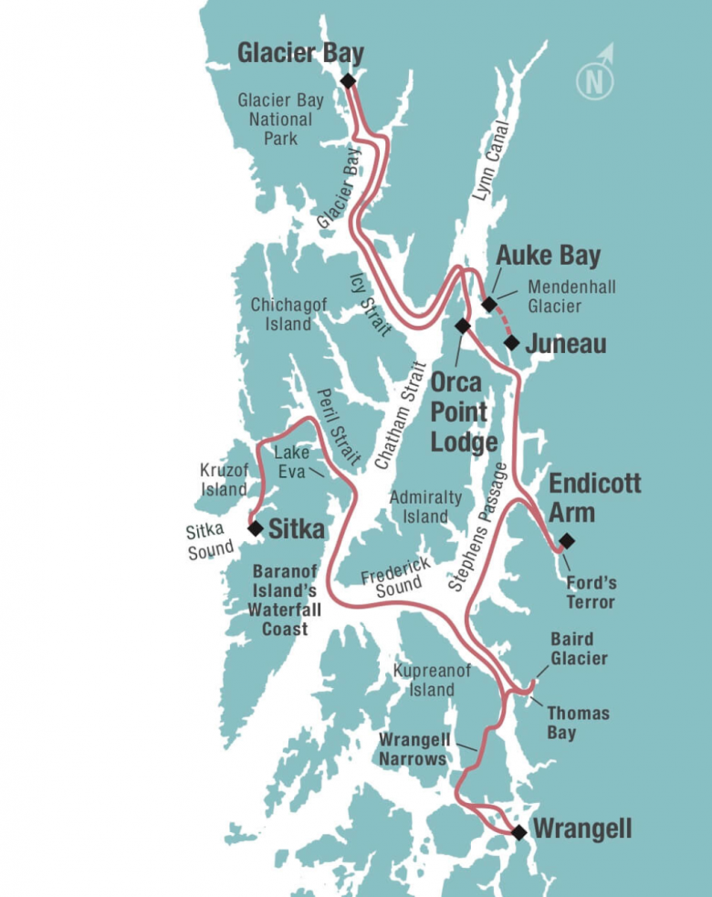 Excursion Inlet Ak Map Doing Alaska Expedition Style — Alaskan Dream Cruises (UPDATED 2026 ...