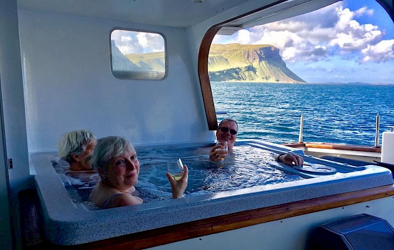 Small Ship Scotland Cruising: The Hebrides by Hot Tub on the Emma Jane