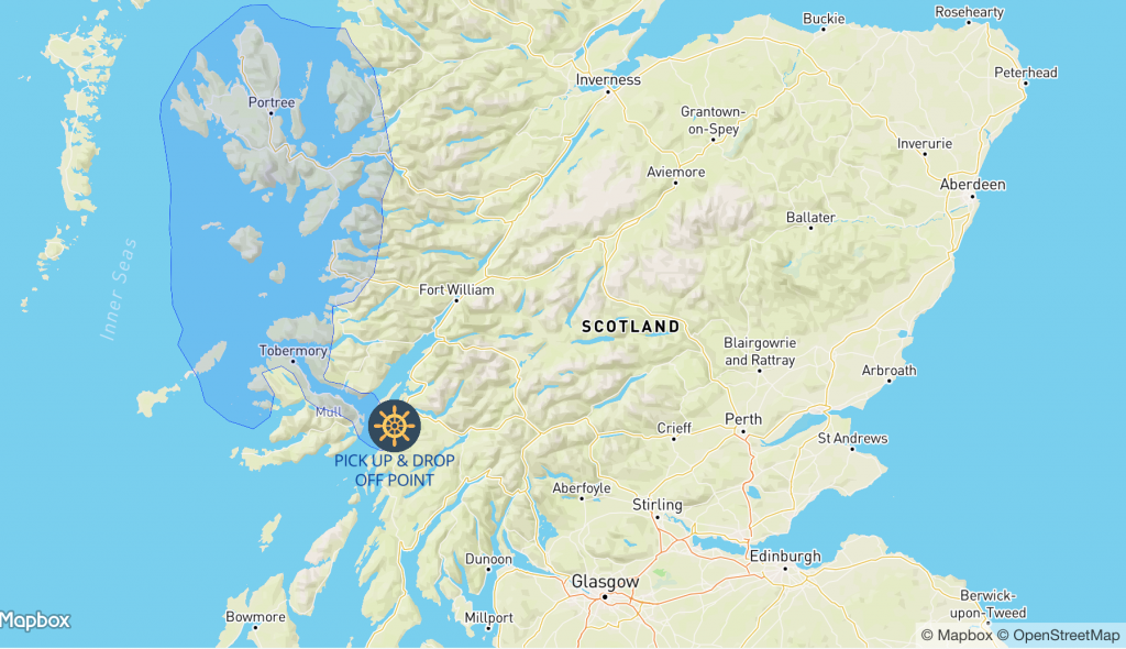 Skye and Big Isles map