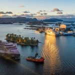 National Geographic Resolution arrives under tow from Poland to Norways Ulsteinvik shipyard Photo Lindblad Expeditions scaled