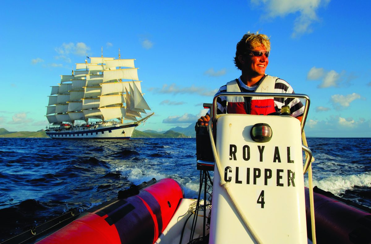 Sail into 2021 with Star Clippers. Here water sports from Royal Clipper in the Caribbean Photo Star Clippers scaled 1