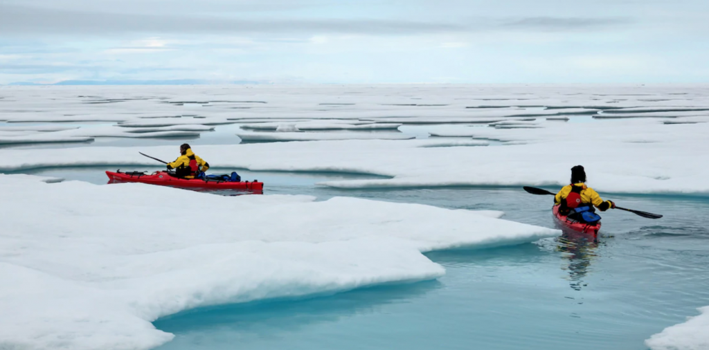 kayaking in Antarctica with Disney adventures