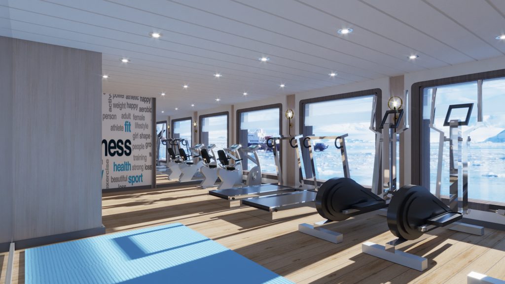 the new Ocean Victory's gym