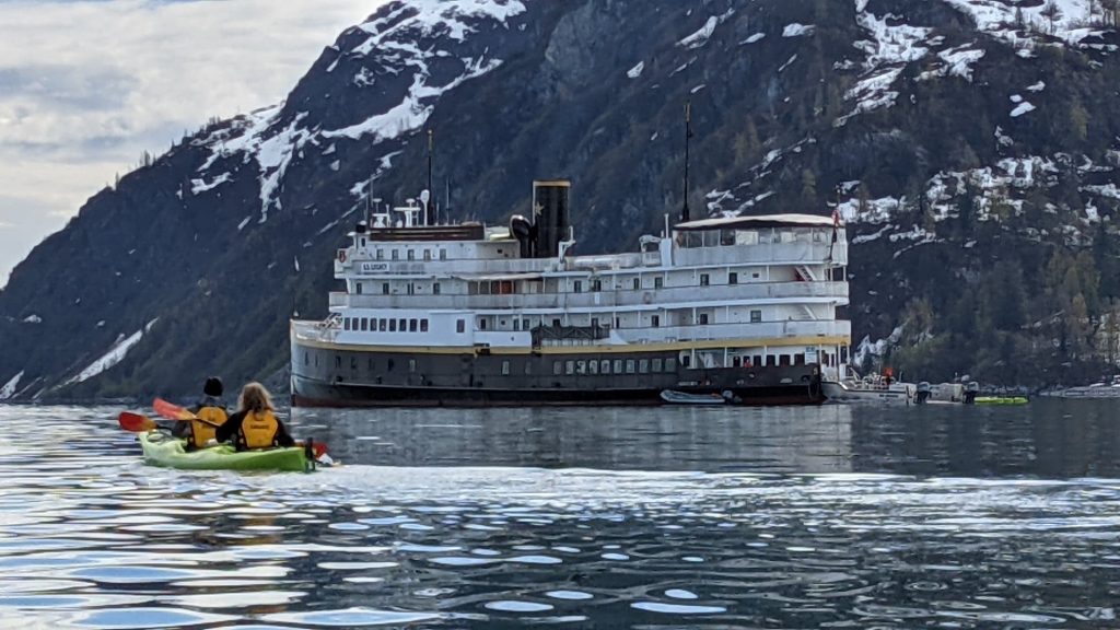 small ship Legacy in Alaska