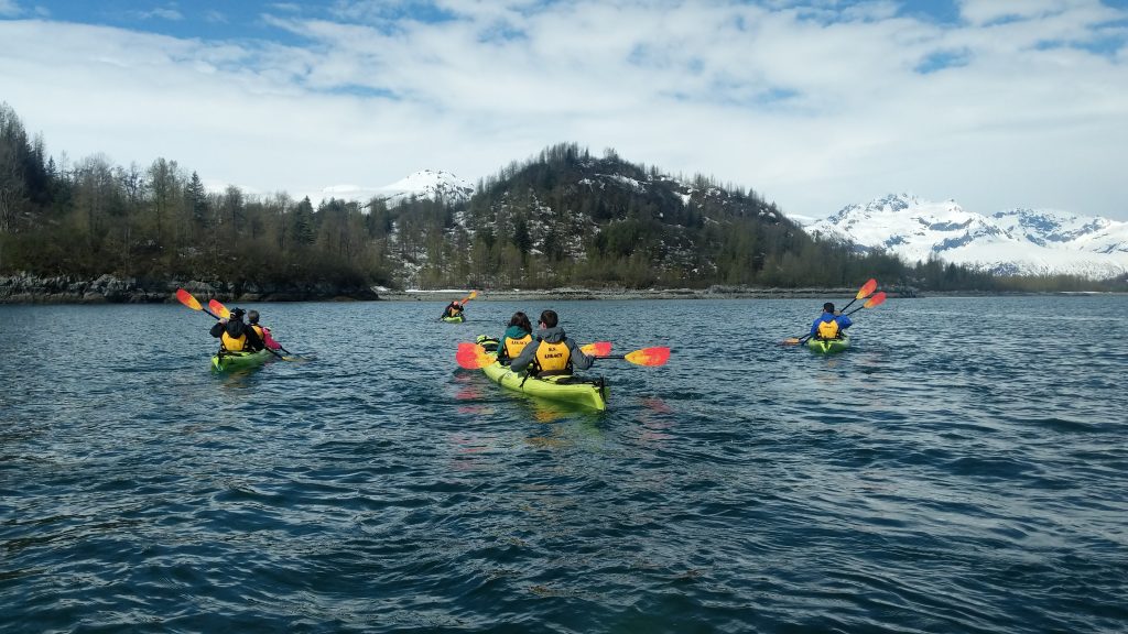 kayaking in Alaska with Uncruise