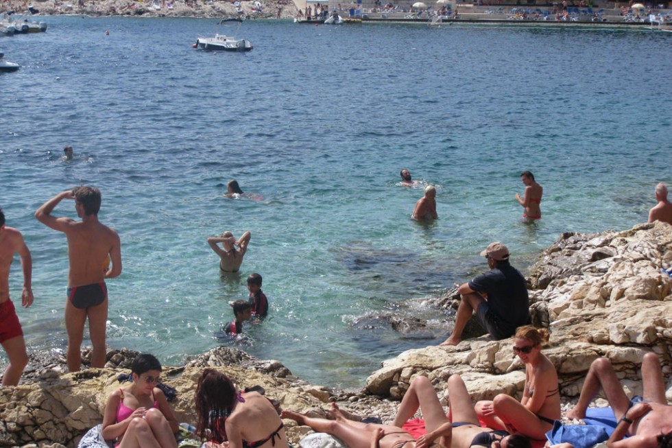 Hvar beach in Croatia