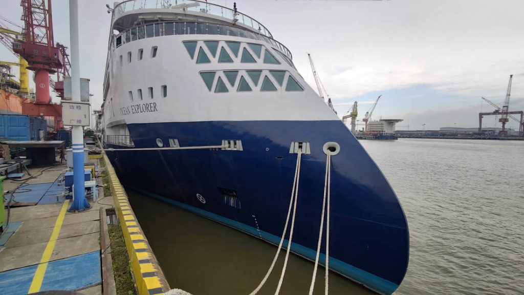 Ocean Explorer bow small ship news