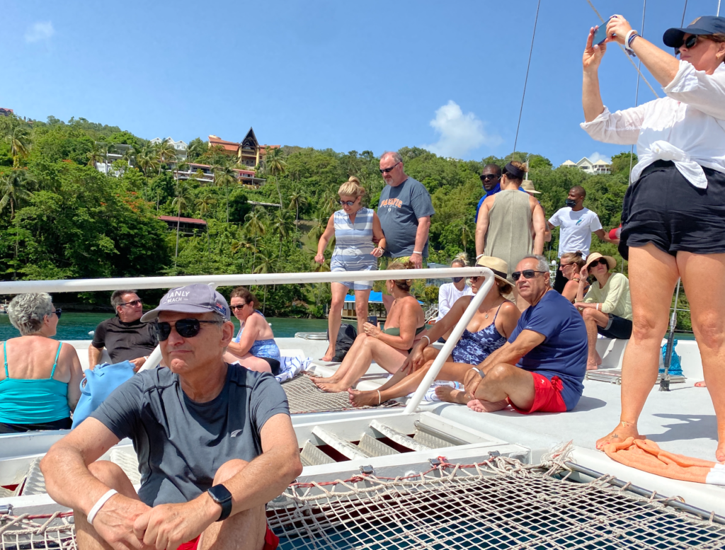 Catamaran excursion in St Lucia