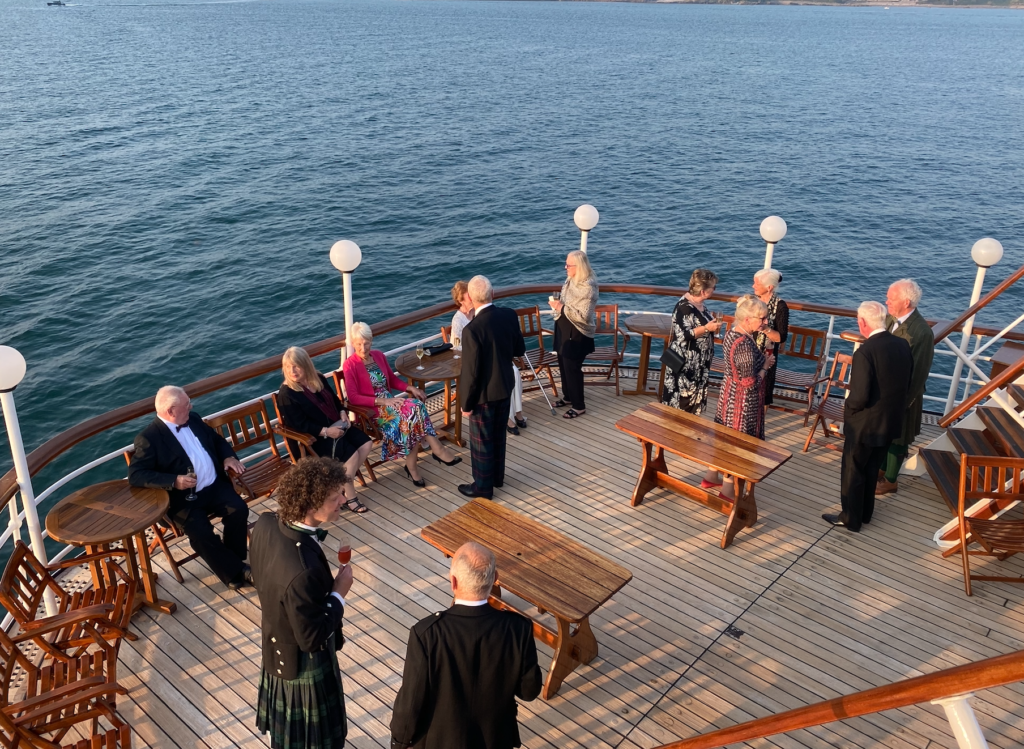 Hebridean Princess deck in Scotland