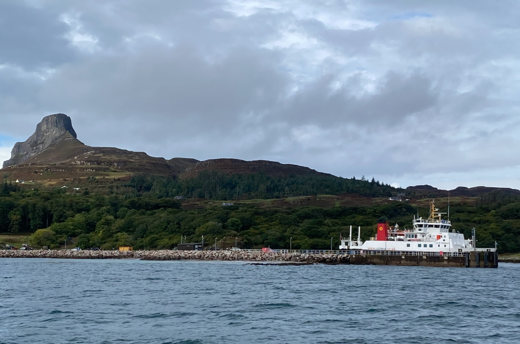 port of Eigg on a Hebrides Isles cruise