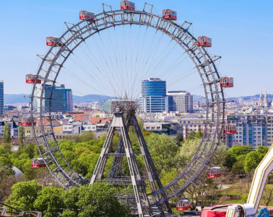 Wiener Riesenrad ferris wheel in Vienna