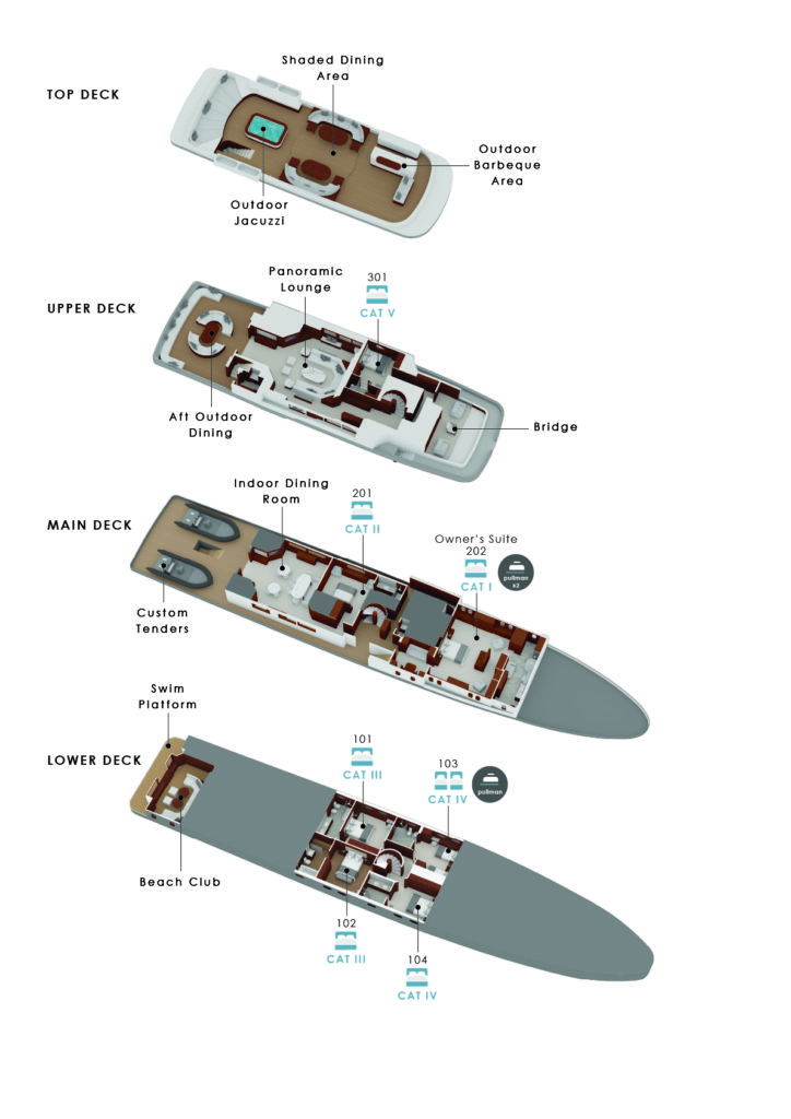 Aqua Mare Deck Plan