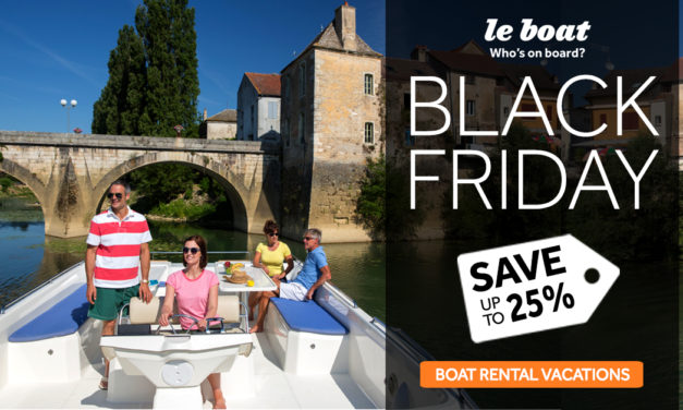 Black Friday Le Boat Cruise Deals on Canal Boat Rentals in Canada & France