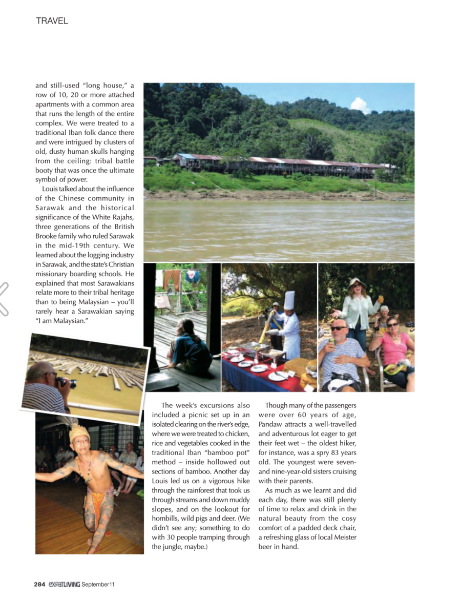 Expat Living Borneo article is part of heidi's Pandaw tribute