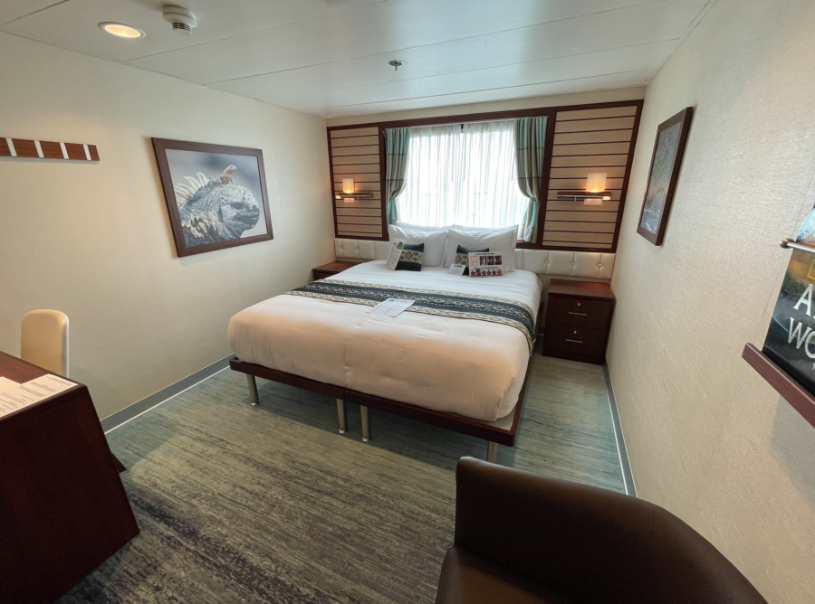 Cabin 409 aboard the National Geographic Endeavour II in the Galapagos