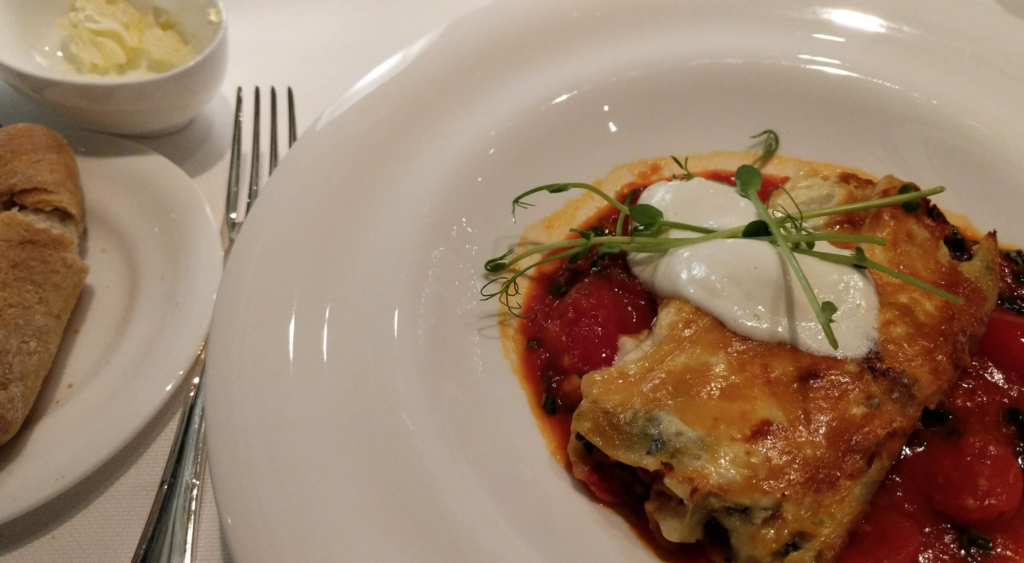 Lasagna alla casalinga in Prego mentioned in Crystal Endeavour review