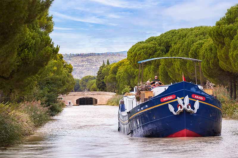 Canal du Midi Anjodi hotel barge cruise in France