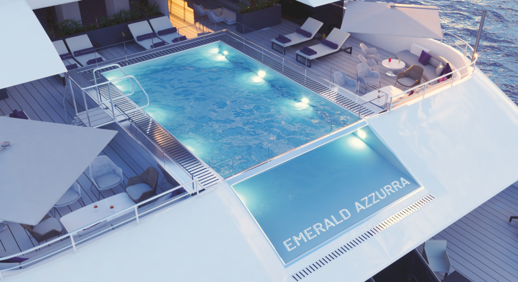 New small ships for 2022 include Emerald Azzurra with its infinity pool
