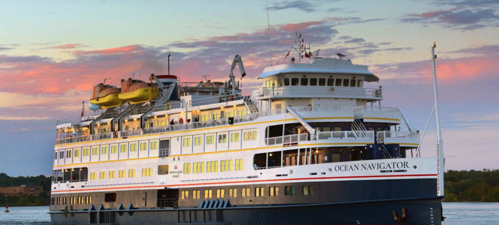 202-pax Ocean Navigator cruises the Great Lakes