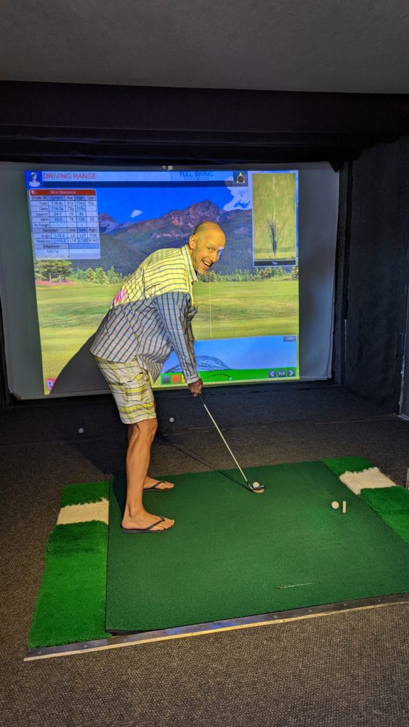 Sea Dream II's golf simulator