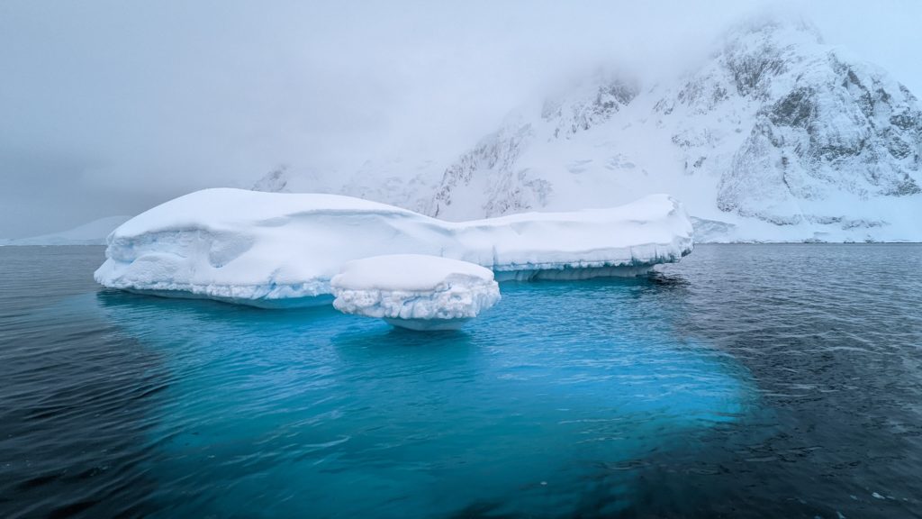 Blue ice in Antarctica