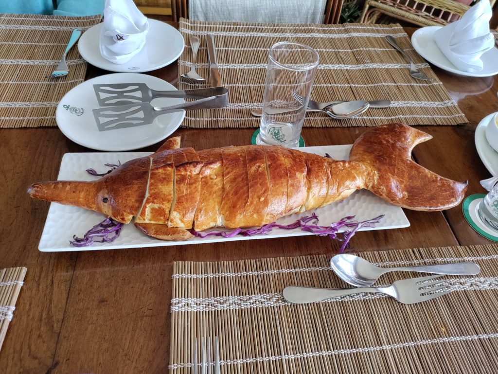 dolphin-shaped bread