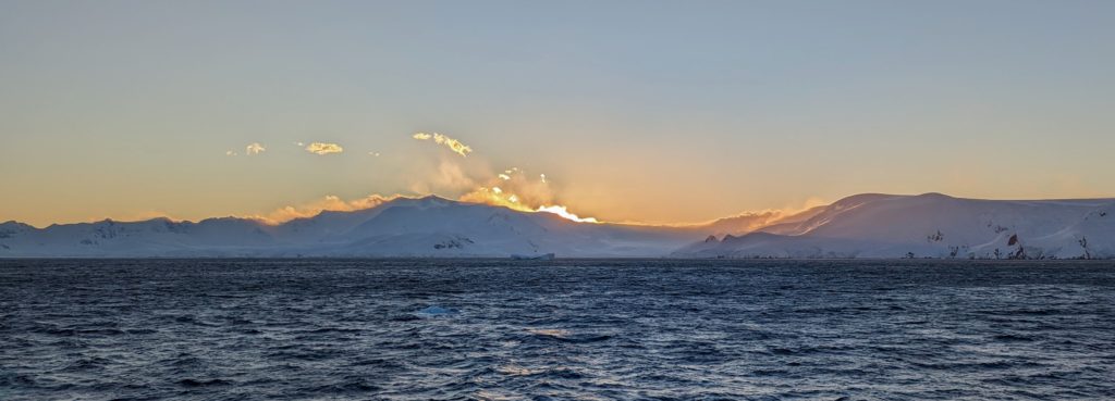 sunset Antarctica