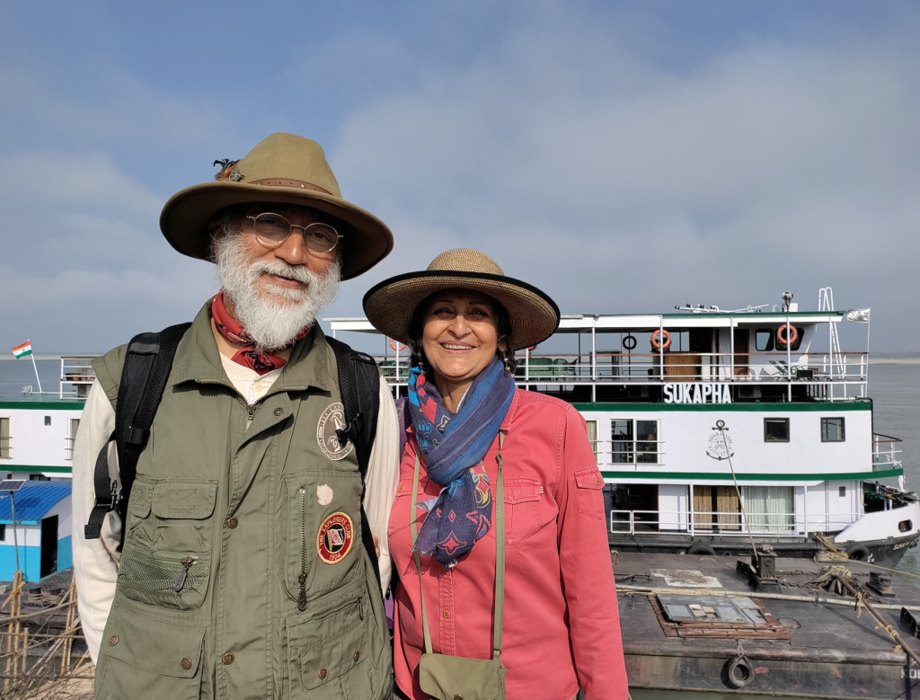 Mandy & Anita of Ibex Expeditions on a Brahmaputra River cruise