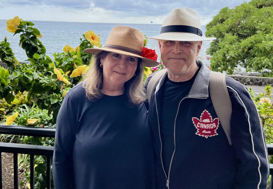 Judi & Lawrence in Kona about to board the Safari Explorer.