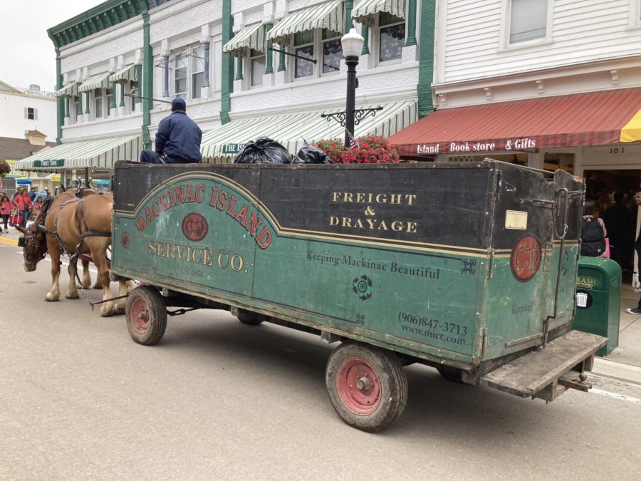 Mackinac Island, everything moves by horse