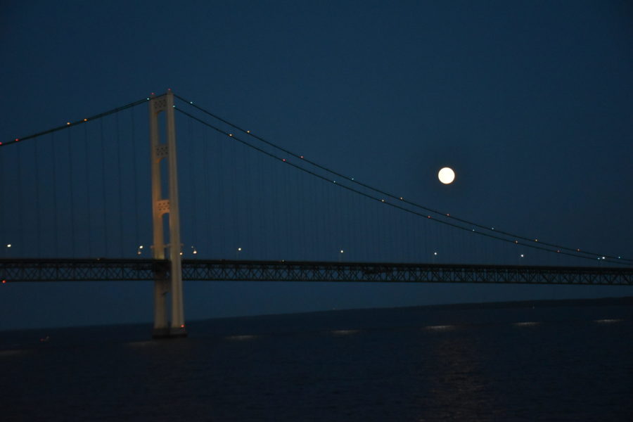 seeing a super moon on a Great Lakes cruise