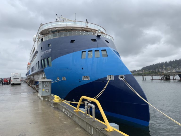 cruise ship inverted bow