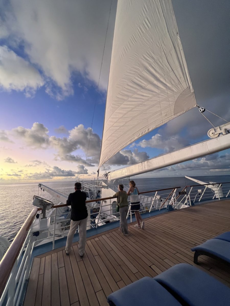 Romantic Sail Away is a highlight of a Windstar cruise