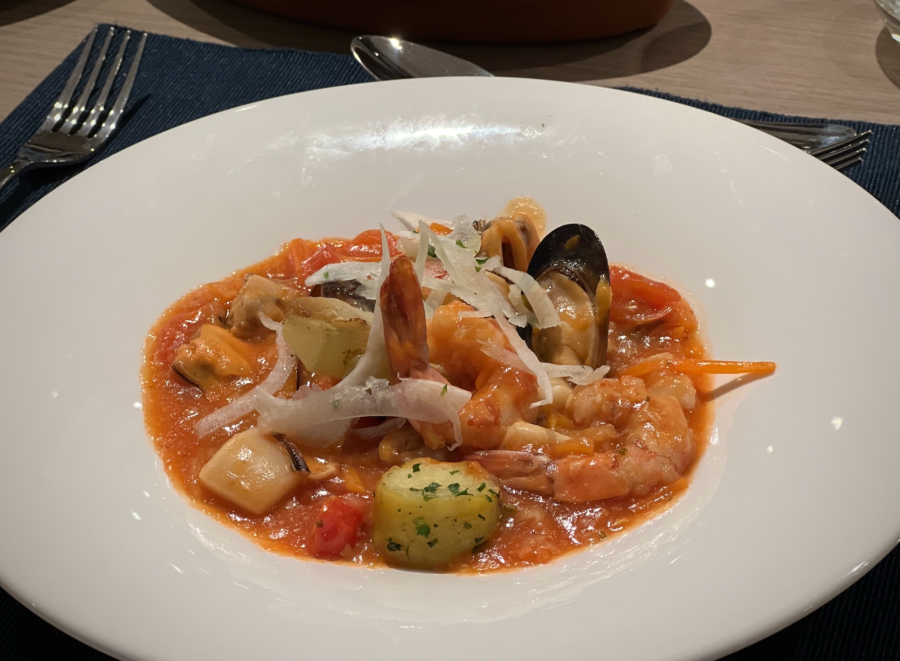 A tasty seafood stew. on Azzurra