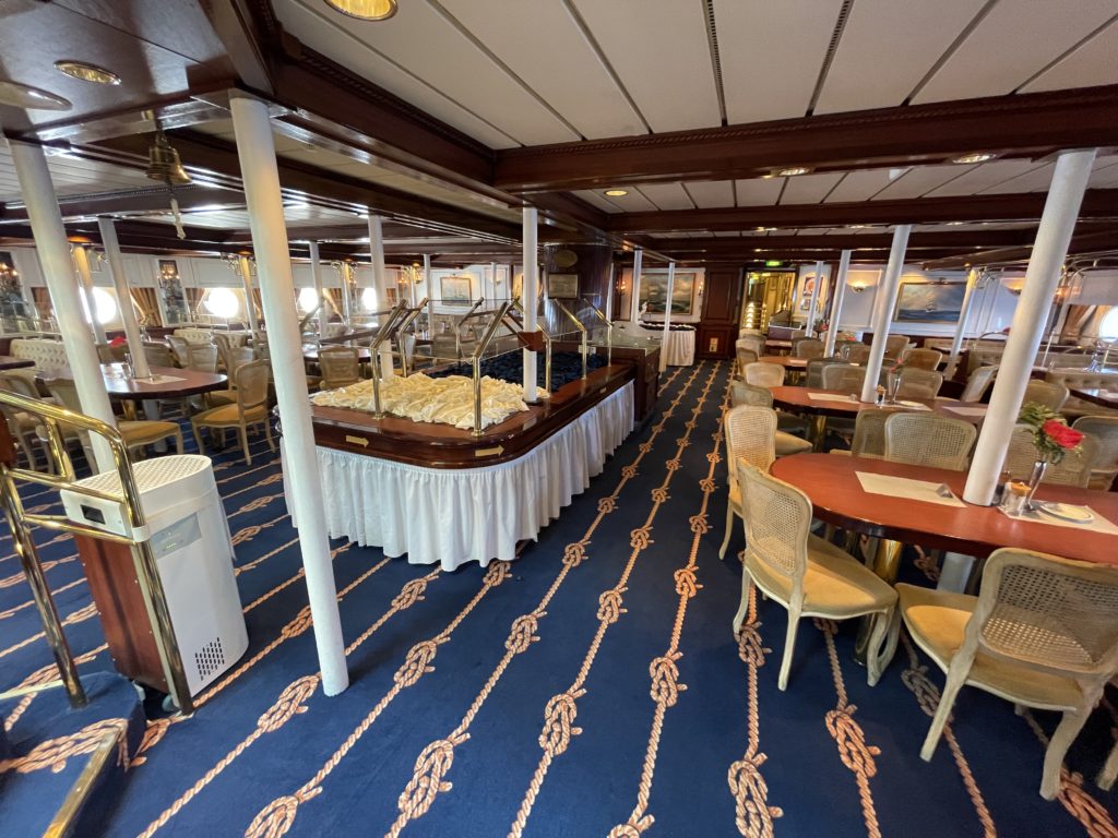 dining room on a star clipper cruise
